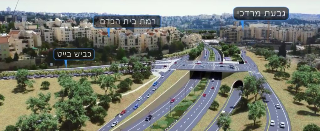 הדמיה: קרדיט- תכנית אב לתחבורה.