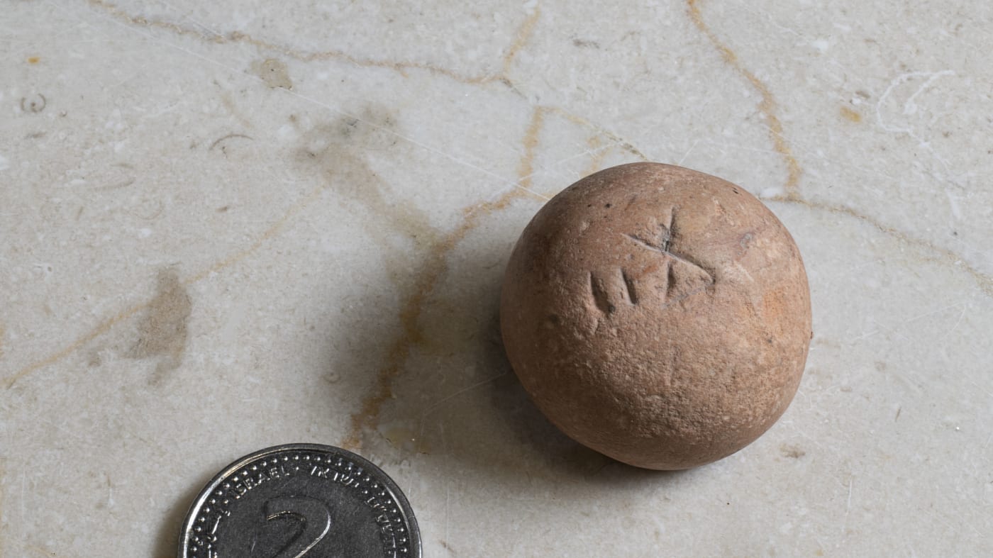    מערכת המשקולות שמשה בבית המקדש הראשון, שם גבו מס של מחצית השקל (צילום: שי הלוי, רשות העתיקות)