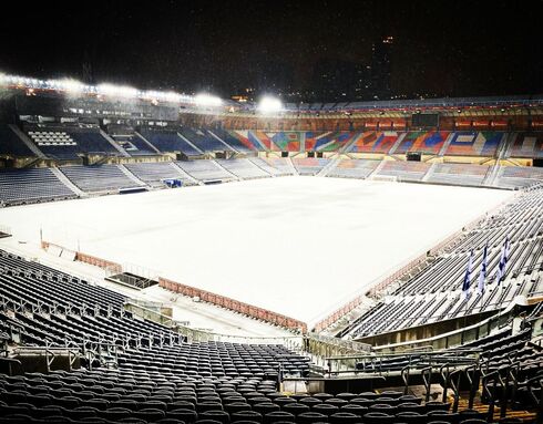 אצטדיון טדי בשלג (צילום: הנהלת טדי)