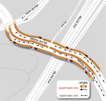 הסדרי התנועה בקרית המוזאונים(איור: תכנית אב לתחבורה)