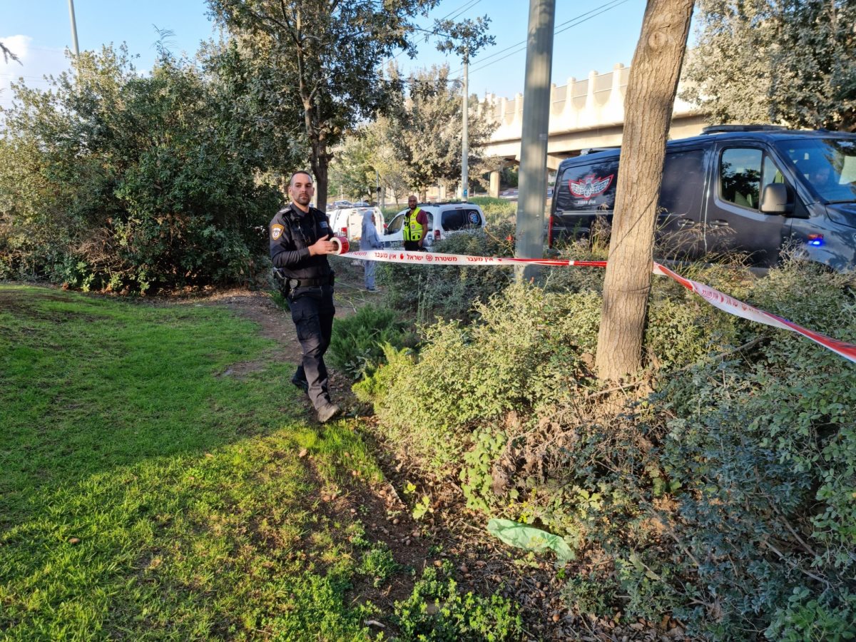 זירת הפיגוע. צילום: דוברות המשטרה 