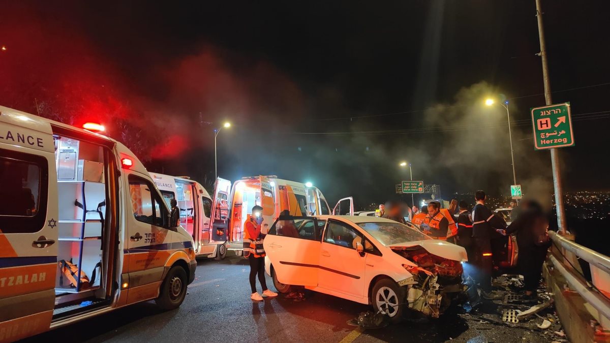 מזירת האירוע. צילום: דוברות איחוד הצלה