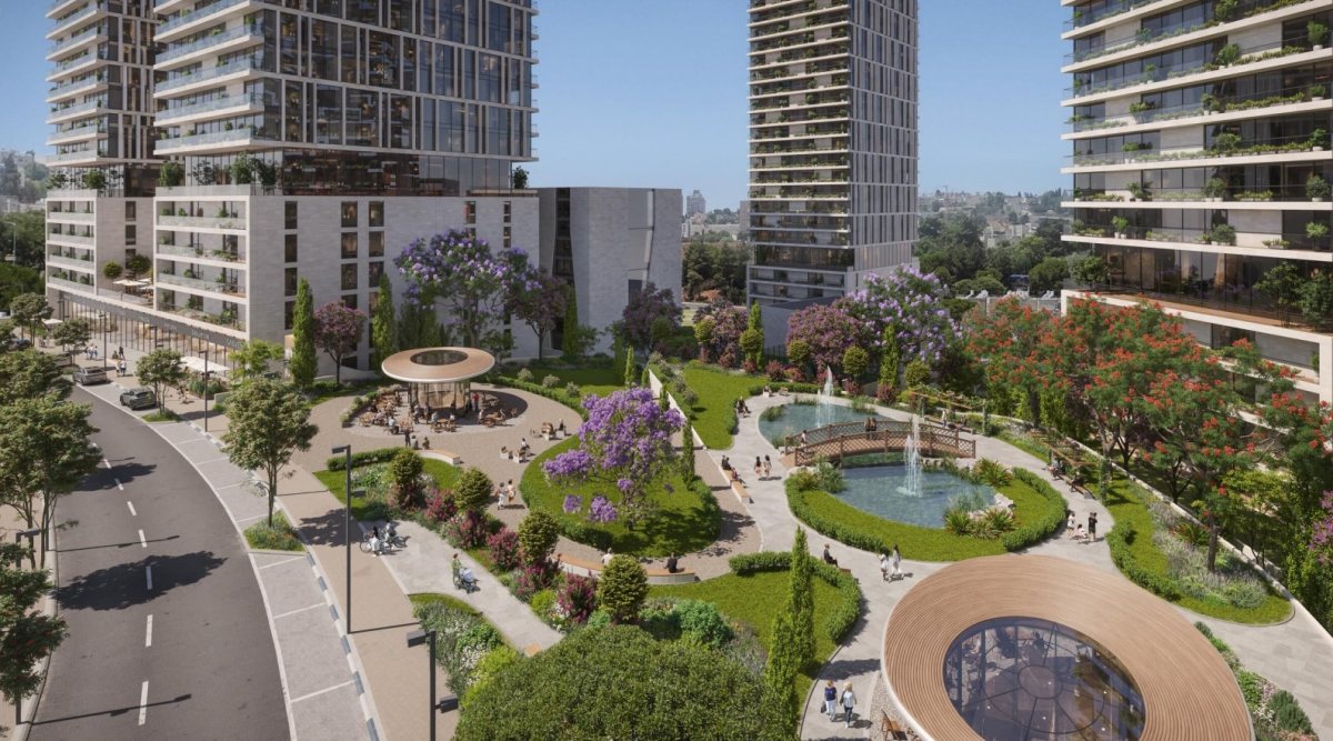 *מתחם שלמה בן יוסף, משה ברזני ומאיר פיינשטיין*. הדמיה: כנען שנהב אדריכלים