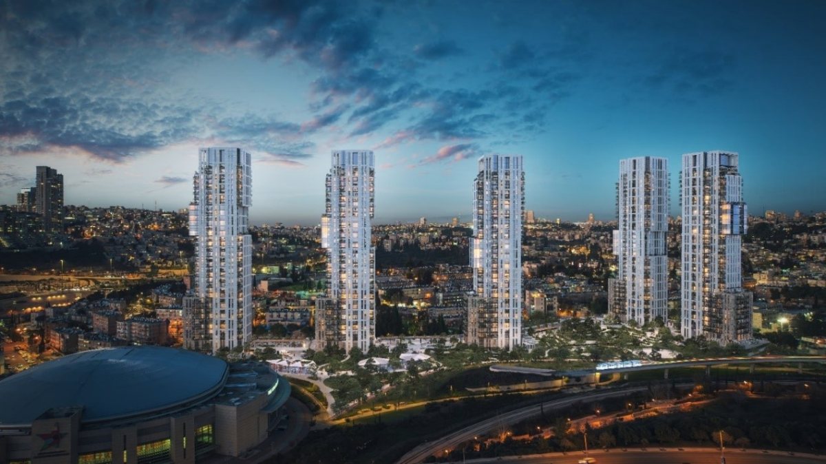 רובע SOHO בשכונת הקטמונים בירושלים . קרדיט הדמיה:Dvision3