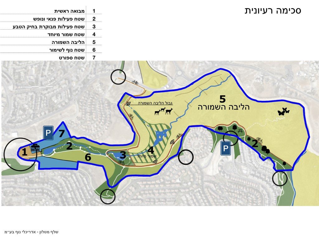 סכימה רעיונית לוואדי זמרי – צילום:  לגיא שלך – שלף מטלון – אדריכלי נוף בע"מ.