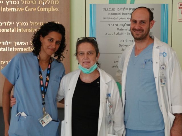 בתמונה: צוות החוקרים מאגף נשים בשערי צדק, ד״ר משגב רוטנשטרייך, פרופ׳ סורינה גריסרו וד״ר רותם רעות