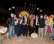 הדלקת נר שלישי של חנוכה בשכונה המשטרתית