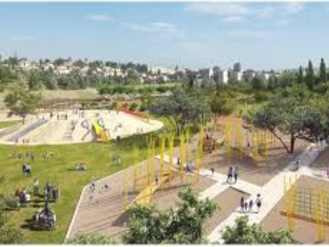 הדמיית פארק האסבסטונים (צילום הדמיה: הרשות לפיתוח ירושלים