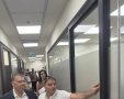 מימין  - איציק ג'רבי יו'ר התאחדות התעשיינים במרחב ירושלים ומשה קלצ'ין יו'ר דירקטוריון נתג'ז