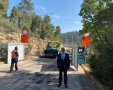 ראש העיר משה ליאון בכביש הגישה דרך הר נוף (צילום: דוברות עיריית ירושלים)