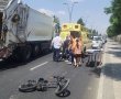 רוכב אופניים נפצע בינוני בתאונת דרכים בקרית גת