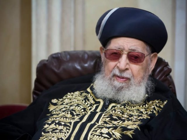 הרב עובדיה יוסף זצ"ל. צילום: פלאש 90