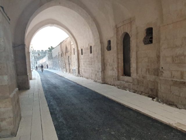 רחוב הפטריארכיה הארמנית. צילום: דוברות עיריית ירושלים 