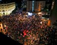 ההפגנה הערב בבלפור | צילום: אוליבר פיטוסי, פלאש 90