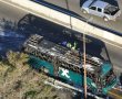 אוטובוס עלה באש - ויצר פקקי ענק בכביש 1