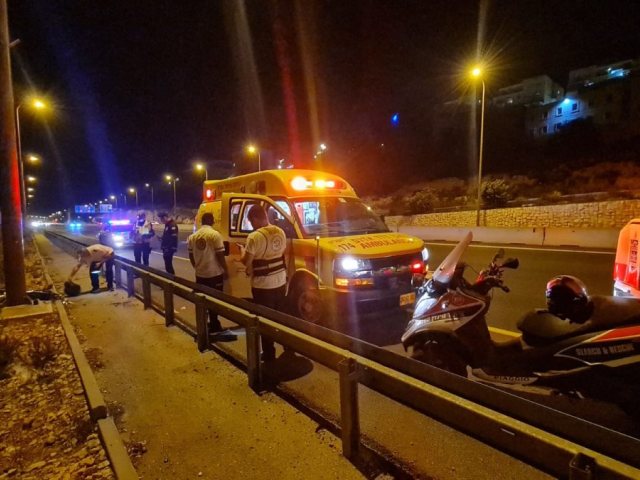 מזירת האירוע. צילום: דוברות מד״א