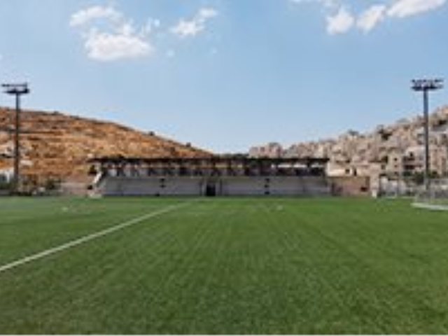 מגרש כדורגל בהר חומה. צילום: דוברות העירייה 