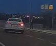 צומת שוקת: סטה ממסלולו וכמעט דרס אדם בתחנת אוטובוס (תיעוד)