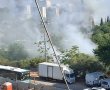 להבות בגן העץ: שריפת קוצים מתפתחת בקריית היובל | חשש לפגיעה בבתים