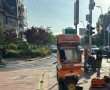 רוכב קטנוע החליק ברחוב רזיאל ברמת חן ונפגע קל