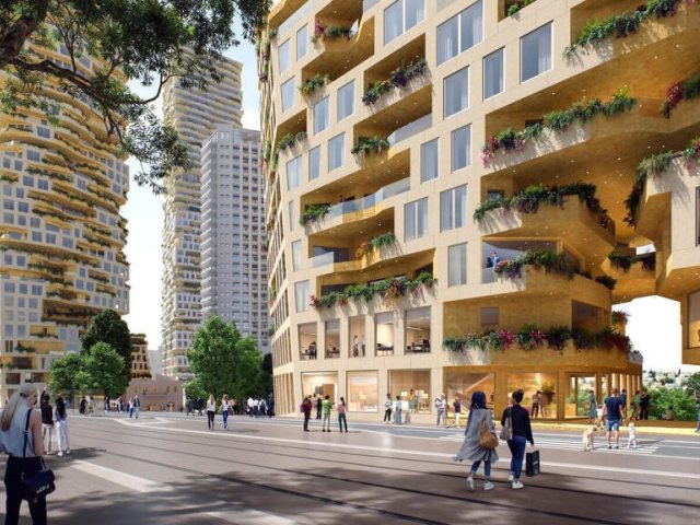 מתחם חסבון. הדמיות: MVRDV