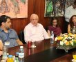 יו"ר הכנסת נפגש עם נציגי מאהל המחאה בכנסת