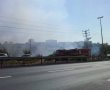 שריפת קוצים בכביש 9 סמוך להר חוצבים