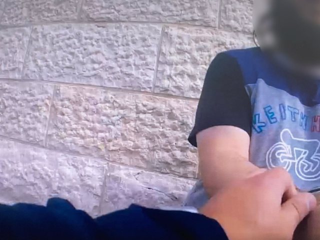 מעצרו של החשוד. צילום: דוברות המשטרה 