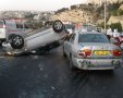 זירת התאונה הערב. צילום: להב אסף אברס