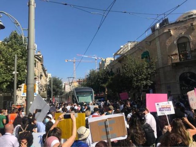 מחאת העובדות הסוציאליות. צילום: איגוד העו"ס