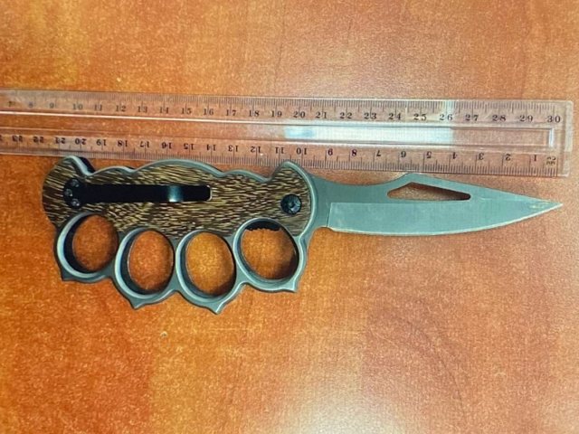 כלי התקיפה שנתפס. צילום: דוברות המשטרה 