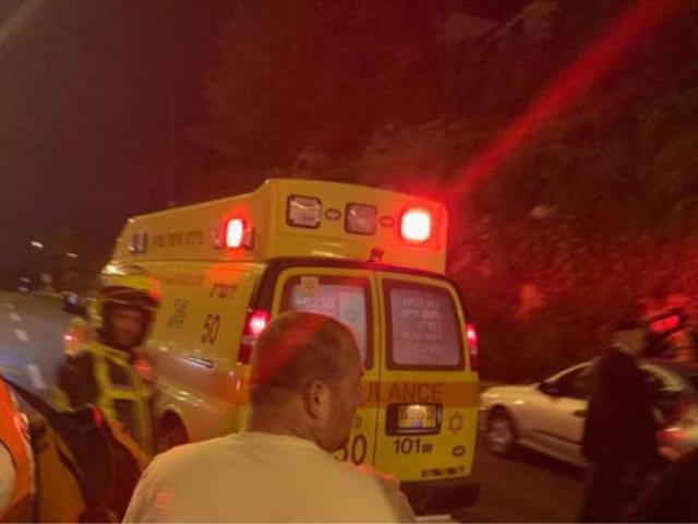 זירת התאונה בירושלים. צילום: תיעוד מבצעי מד"א