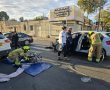 תאונת דרכים קשה בעיר העתיקה; גבר נלכד ברכבו