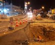 במהלך העבודות בצומת פת: התרחשה מפולת- חלק מהכביש נסגר